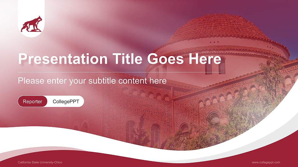 California State University-Chico Lecture Sharing and Networking Event PPT Template16:9 ratio PPT effect preview image