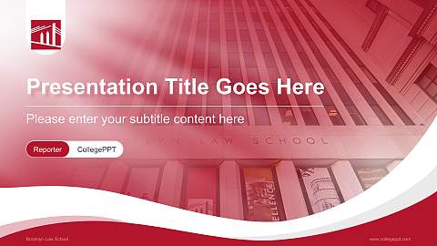 Brooklyn Law School Lecture Sharing and Networking Event PPT Template