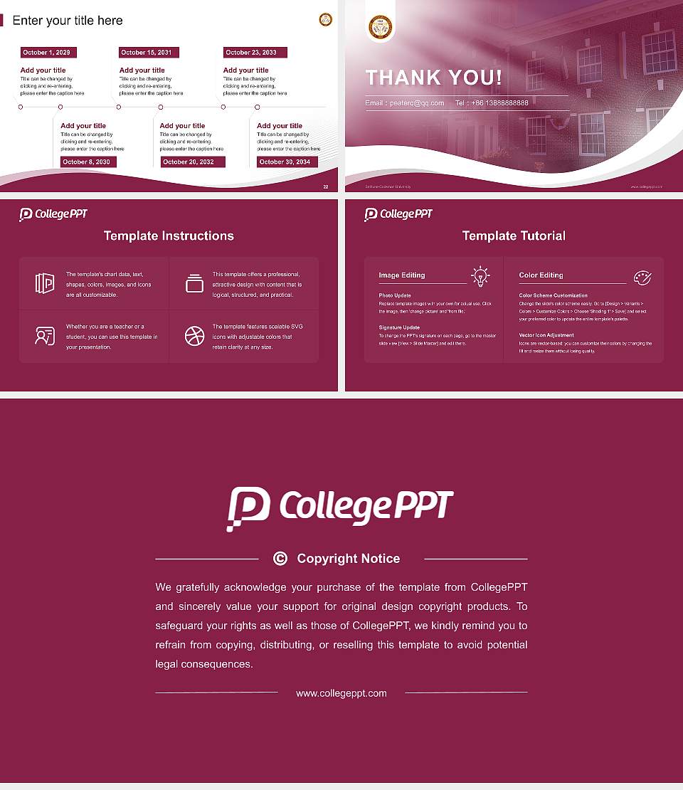 Bethune-Cookman University Lecture Sharing and Networking Event PPT Template16:9 ratio PPT effect preview image4