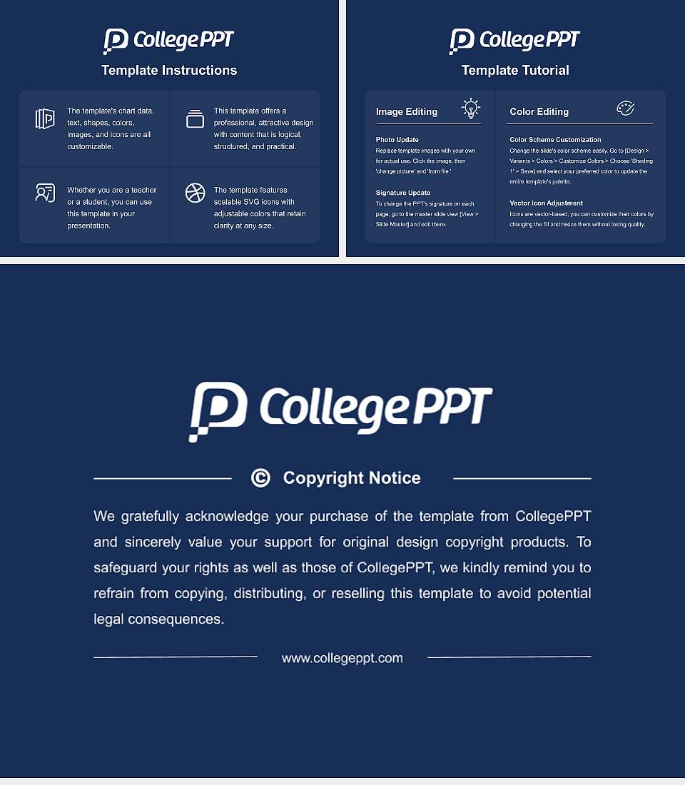 Carolina College of Biblical Studies Course/Courseware Creation PPT Template4:3 ratio PPT effect preview image5