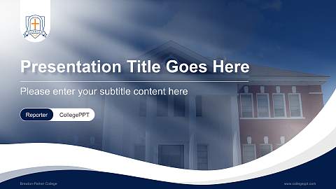 Brewton-Parker College Lecture Sharing and Networking Event PPT Template