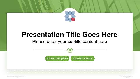 Brookline College-Phoenix National Scholarship Defense PPT Template