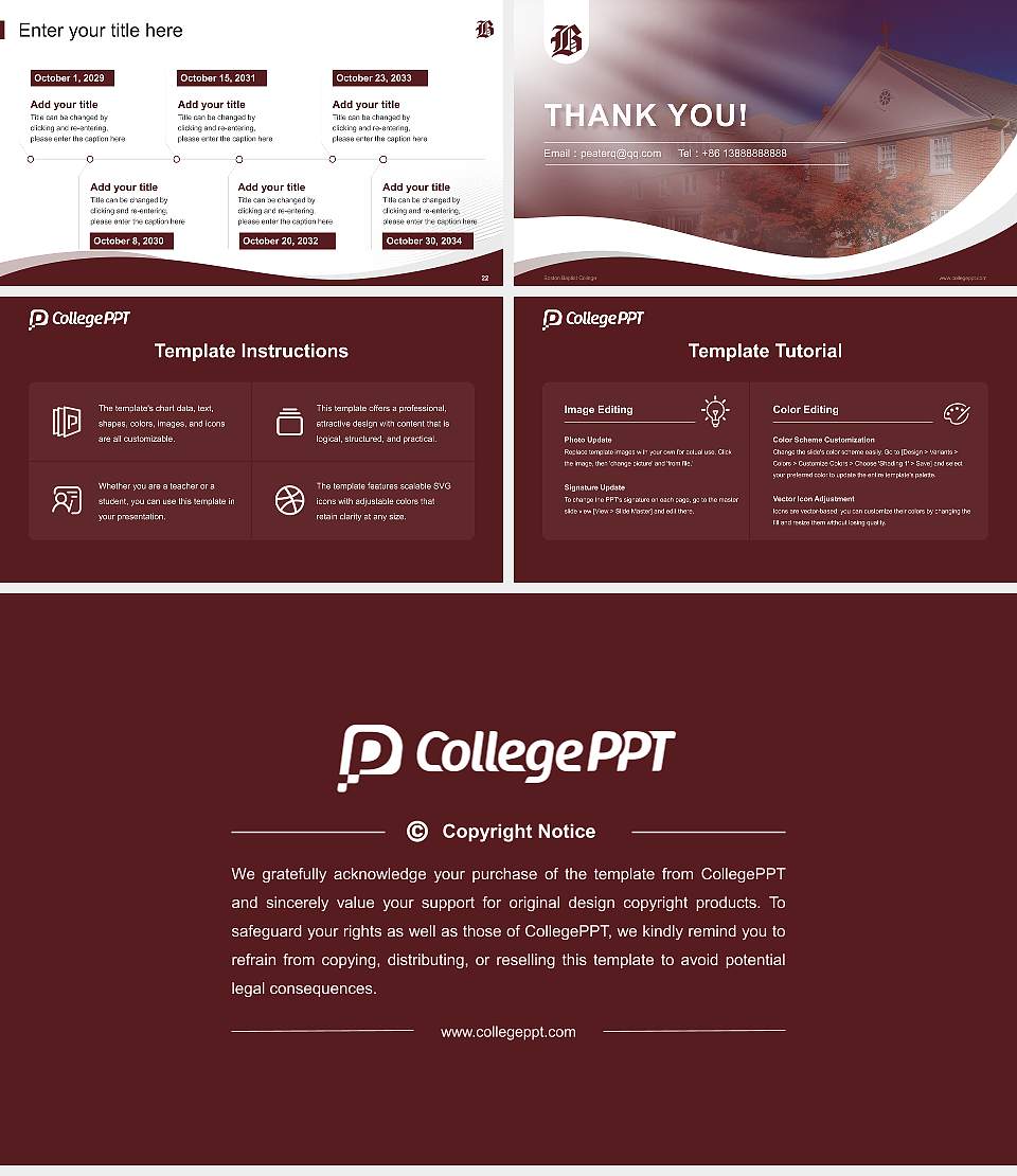 Boston Baptist College Lecture Sharing and Networking Event PPT Template16:9 ratio PPT effect preview image4