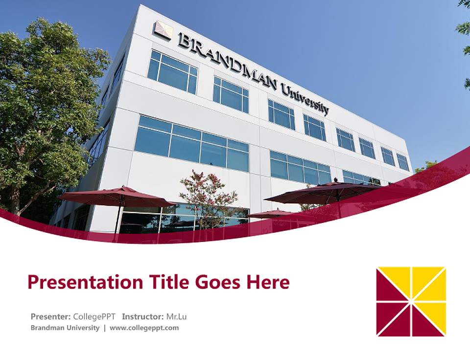 Brandman University Course/Courseware Creation PPT Template4:3 ratio PPT effect preview image5