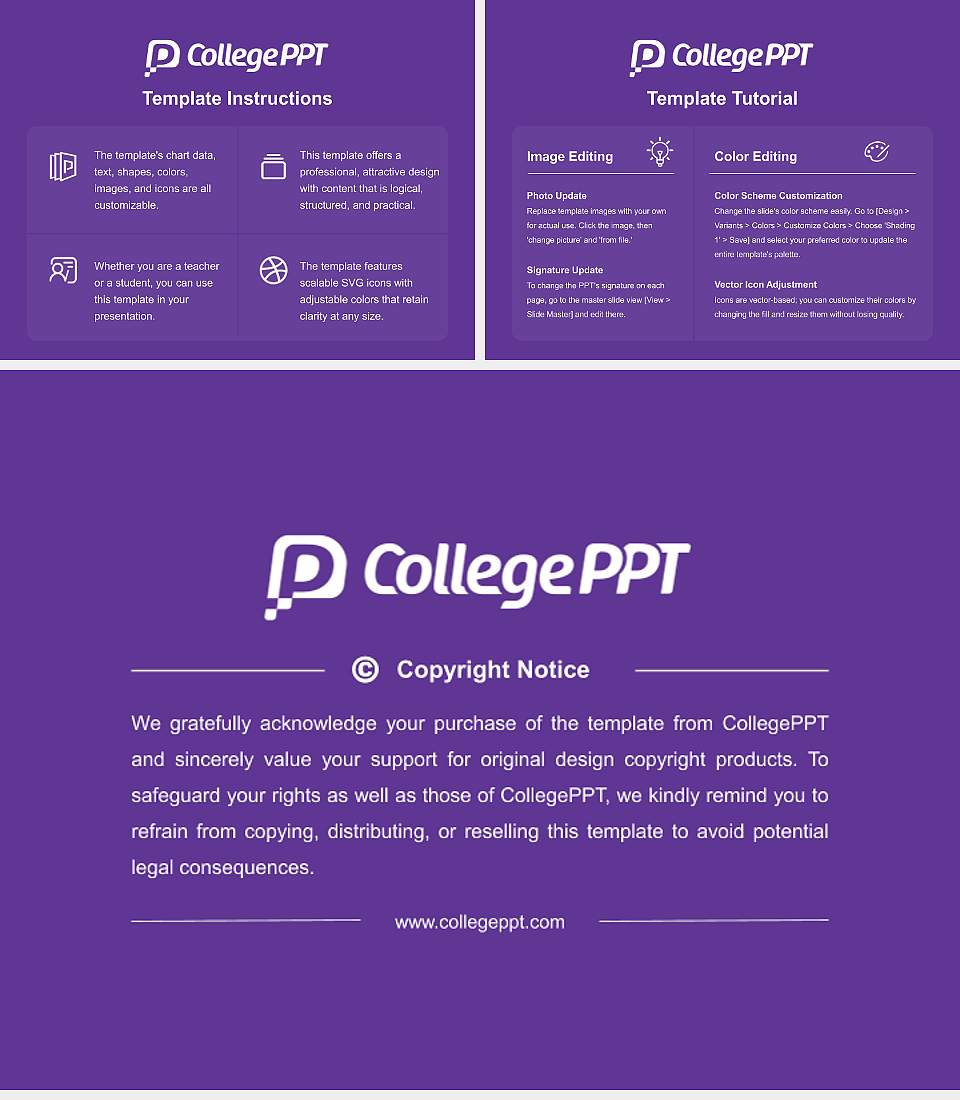 California Western School of Law Course/Courseware Creation PPT Template4:3 ratio PPT effect preview image5