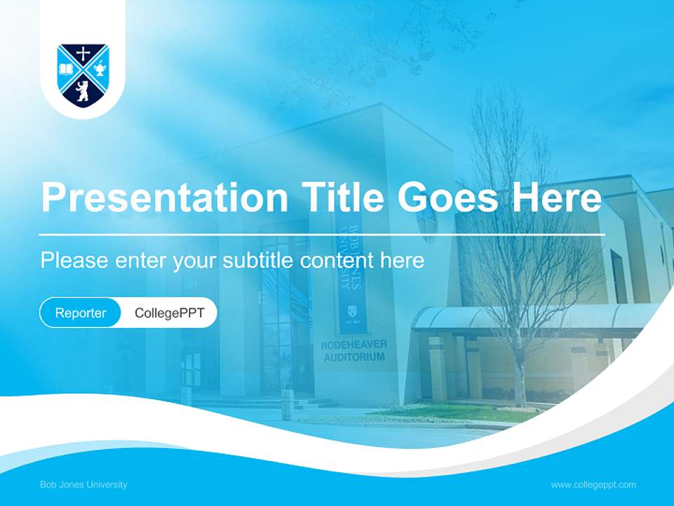 Bob Jones University Lecture Sharing and Networking Event PPT Template4:3 ratio PPT effect preview image4