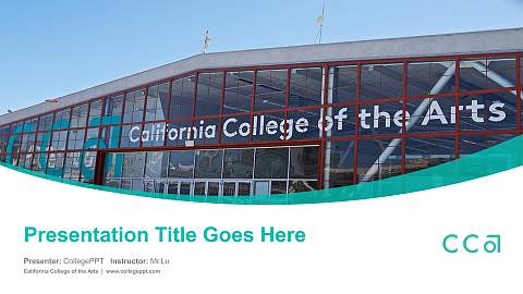 California College of the Arts Course/Courseware Creation PPT Template