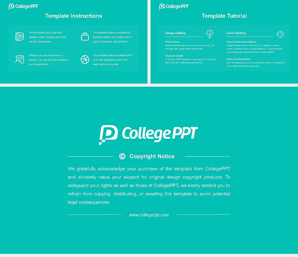 California College of the Arts Course/Courseware Creation PPT Template16:9 ratio PPT effect preview image5