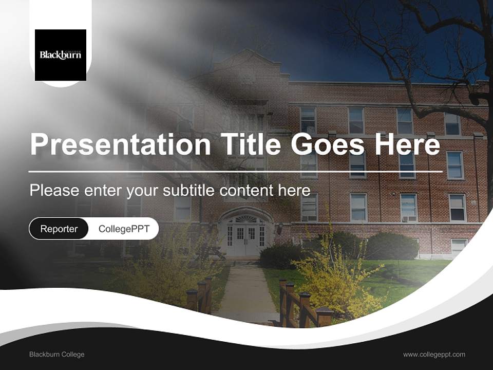 Blackburn College Lecture Sharing and Networking Event PPT Template4:3 ratio PPT effect preview image4