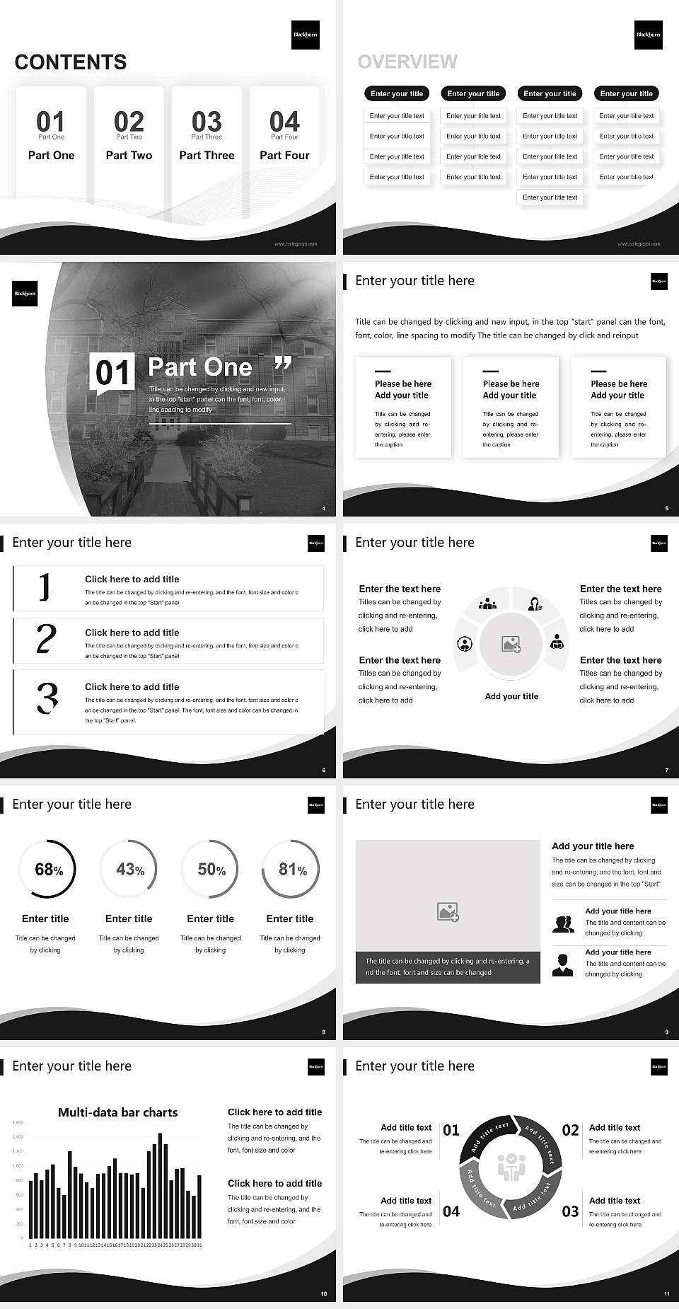 Blackburn College Lecture Sharing and Networking Event PPT Template4:3 ratio PPT effect preview image2