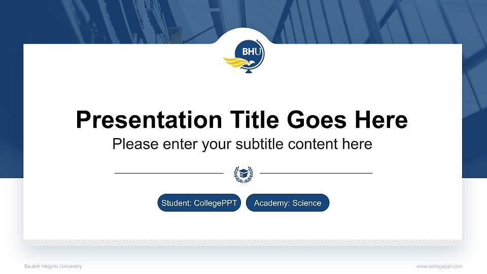 Beulah Heights University National Scholarship Defense PPT Template16:9 ratio PPT effect preview image