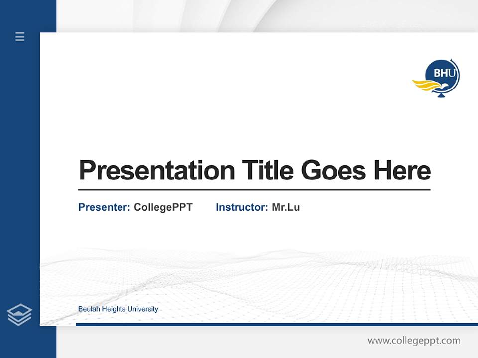 Beulah Heights University Thesis Proposal/Graduation Defense PPT Template4:3 ratio PPT effect preview image5