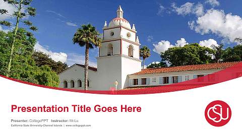 California State University-Channel Islands Course/Courseware Creation PPT Template