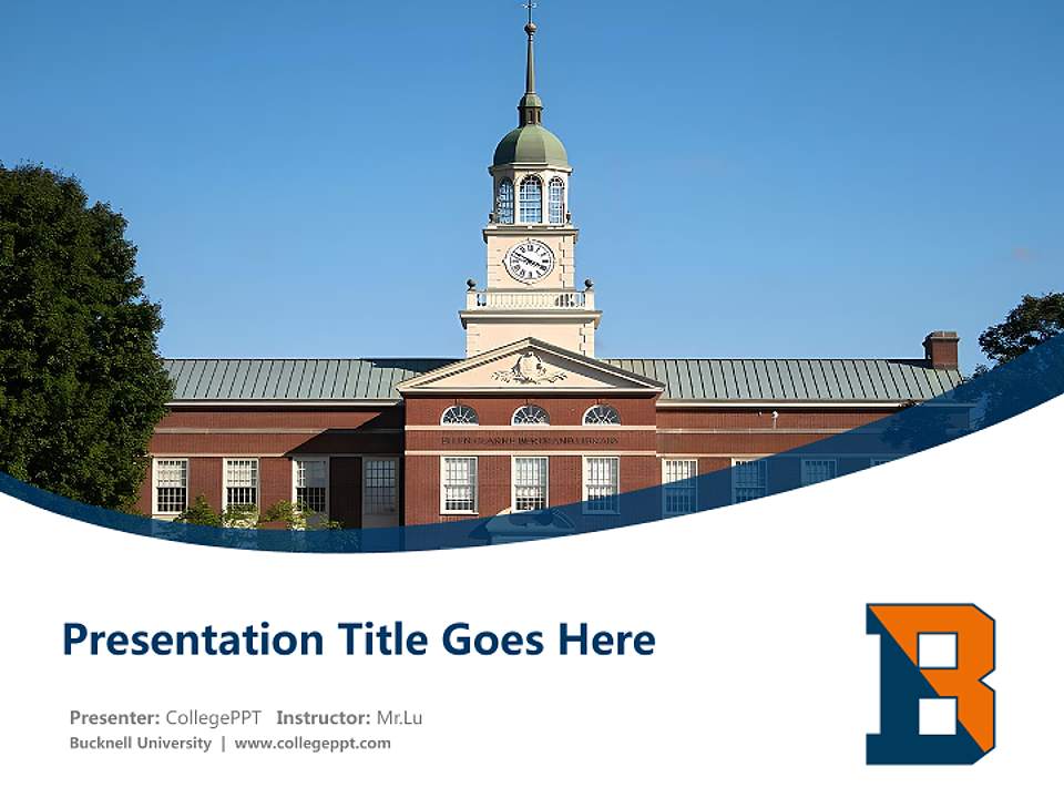Bucknell University Course/Courseware Creation PPT Template4:3 ratio PPT effect preview image5