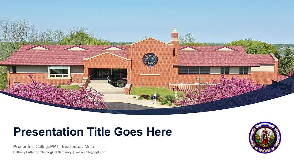Bethany Lutheran Theological Seminary Course/Courseware Creation PPT Template16:9 ratio PPT effect preview image1