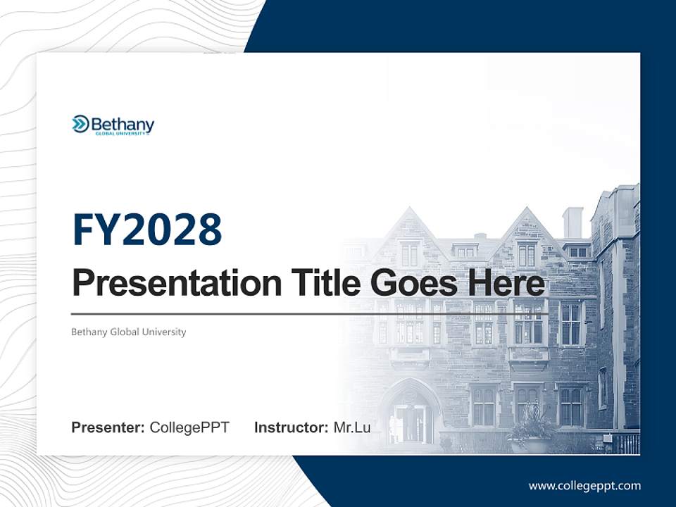 Bethany Global University Academic Presentation/Research Findings Report PPT Template4:3 ratio PPT effect preview image5