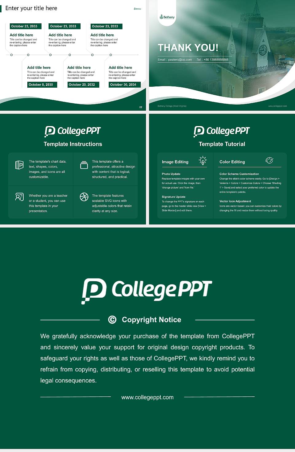 Bethany College (West Virginia) Lecture Sharing and Networking Event PPT Template4:3 ratio PPT effect preview image4