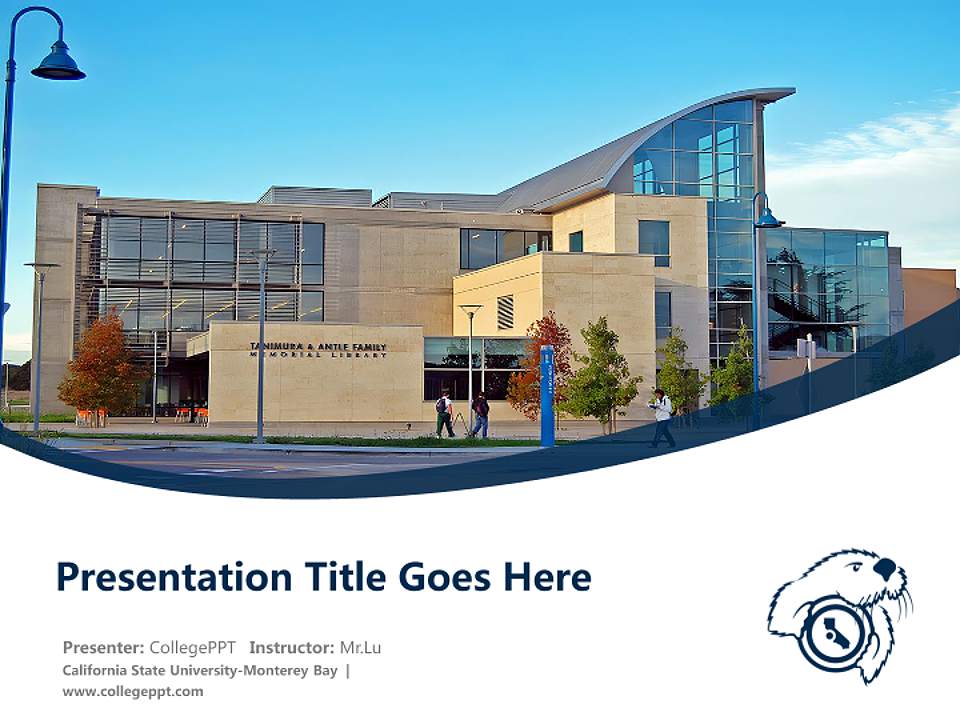 California State University-Monterey Bay Course/Courseware Creation PPT Template4:3 ratio PPT effect preview image5