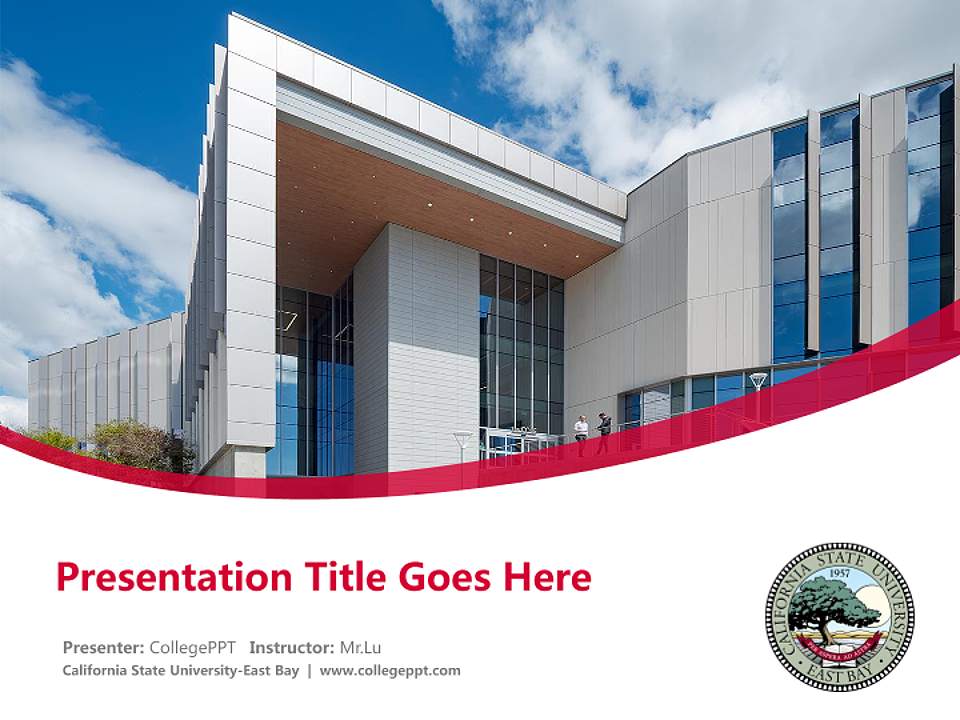 California State University-East Bay Course/Courseware Creation PPT Template4:3 ratio PPT effect preview image5