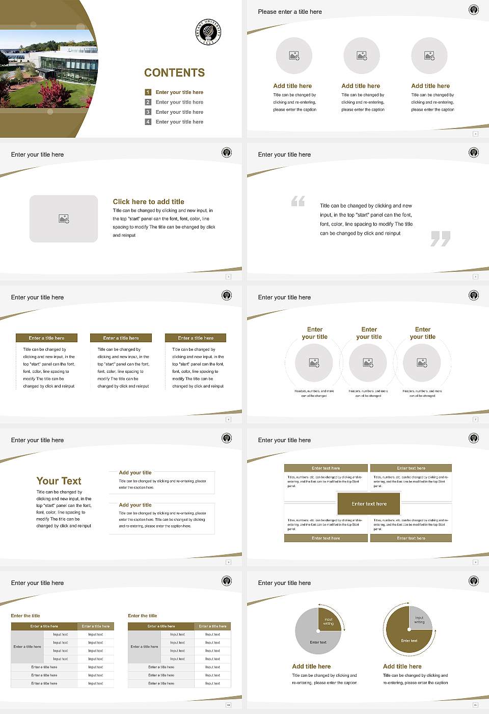 Bryant University Course/Courseware Creation PPT Template16:9 ratio PPT effect preview image2