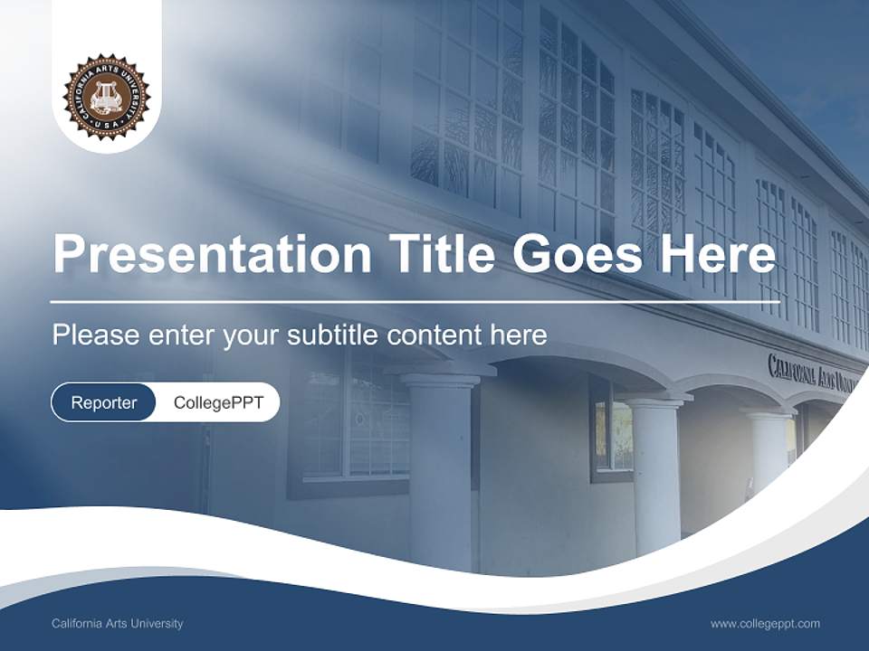 California Arts University Lecture Sharing and Networking Event PPT Template4:3 ratio PPT effect preview image4