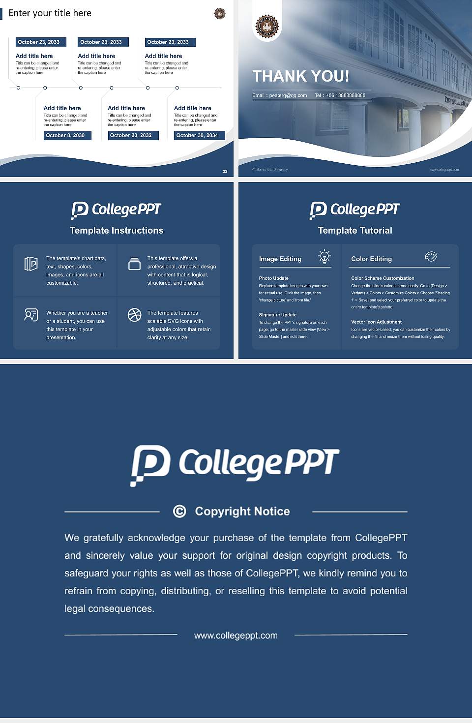 California Arts University Lecture Sharing and Networking Event PPT Template4:3 ratio PPT effect preview image4