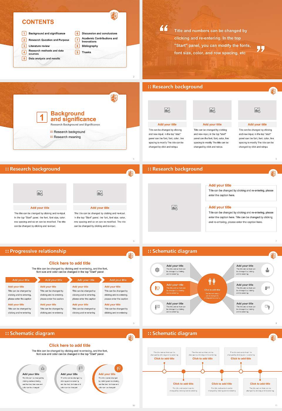 Campbell University Graduation Thesis Defense PPT Template16:9 ratio PPT effect preview image2