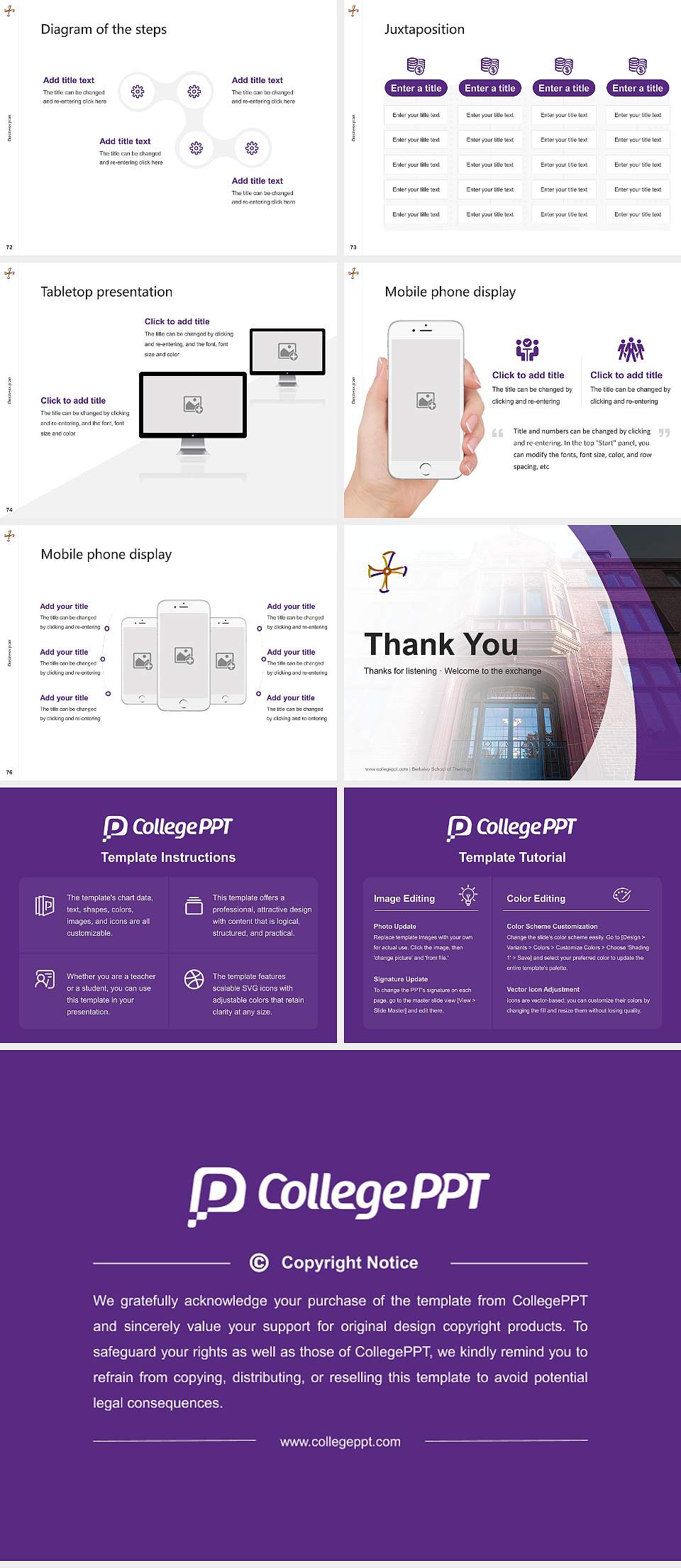 Berkeley School of Theology Competition/Entrepreneurship Contest PPT Template4:3 ratio PPT effect preview image9