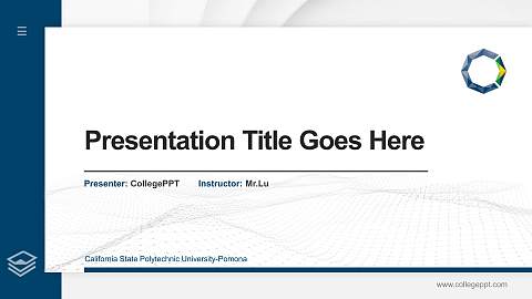California State Polytechnic University-Pomona Thesis Proposal/Graduation Defense PPT Template