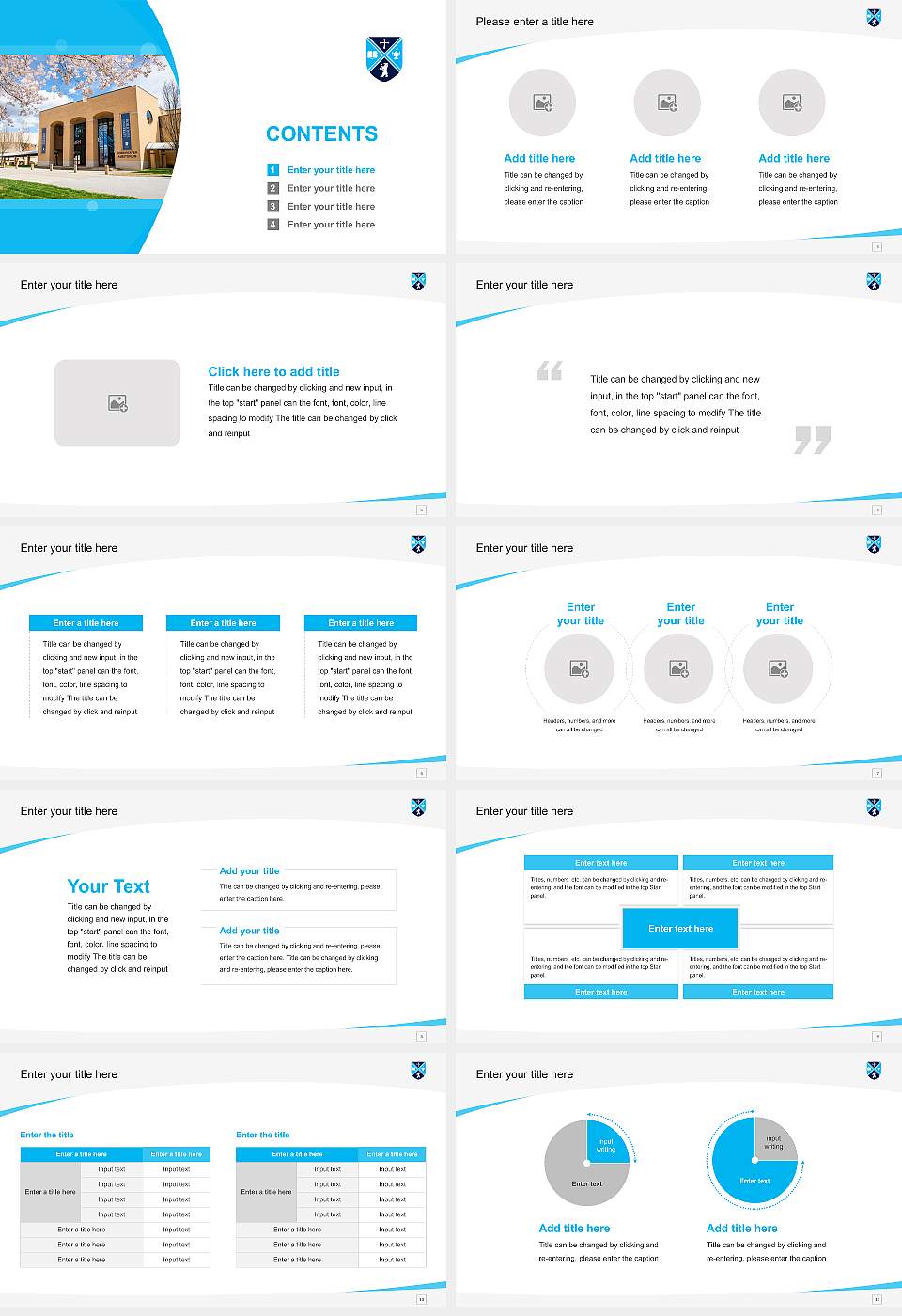 Bob Jones University Course/Courseware Creation PPT Template16:9 ratio PPT effect preview image2