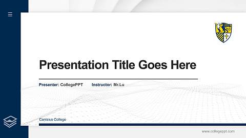 Canisius College Thesis Proposal/Graduation Defense PPT Template