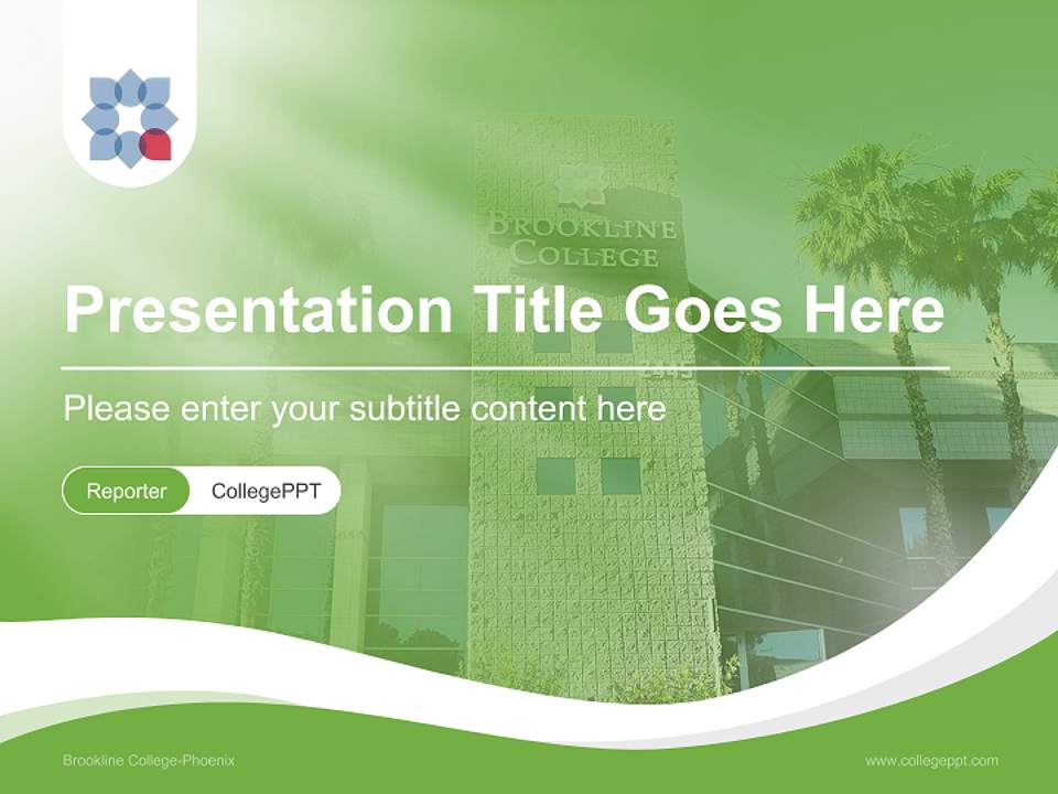 Brookline College-Phoenix Lecture Sharing and Networking Event PPT Template4:3 ratio PPT effect preview image4