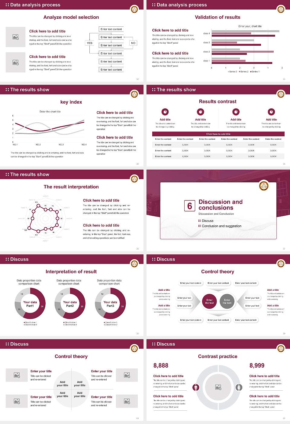 Bethune-Cookman University Graduation Thesis Defense PPT Template16:9 ratio PPT effect preview image5