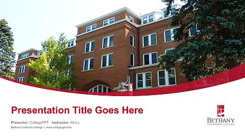 Bethany Lutheran College Course/Courseware Creation PPT Template