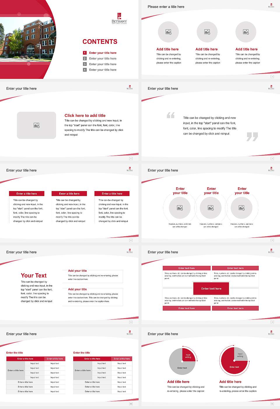 Bethany Lutheran College Course/Courseware Creation PPT Template16:9 ratio PPT effect preview image2