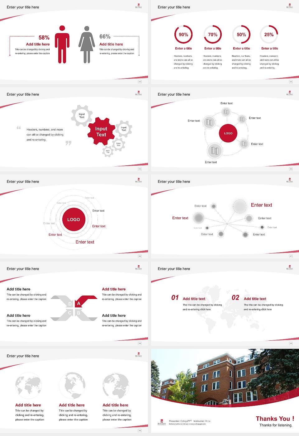 Bethany Lutheran College Course/Courseware Creation PPT Template16:9 ratio PPT effect preview image4