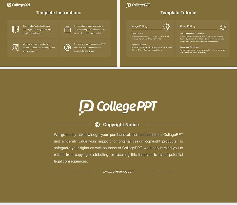 Bryant University Academic Presentation/Research Findings Report PPT Template16:9 ratio PPT effect preview image5