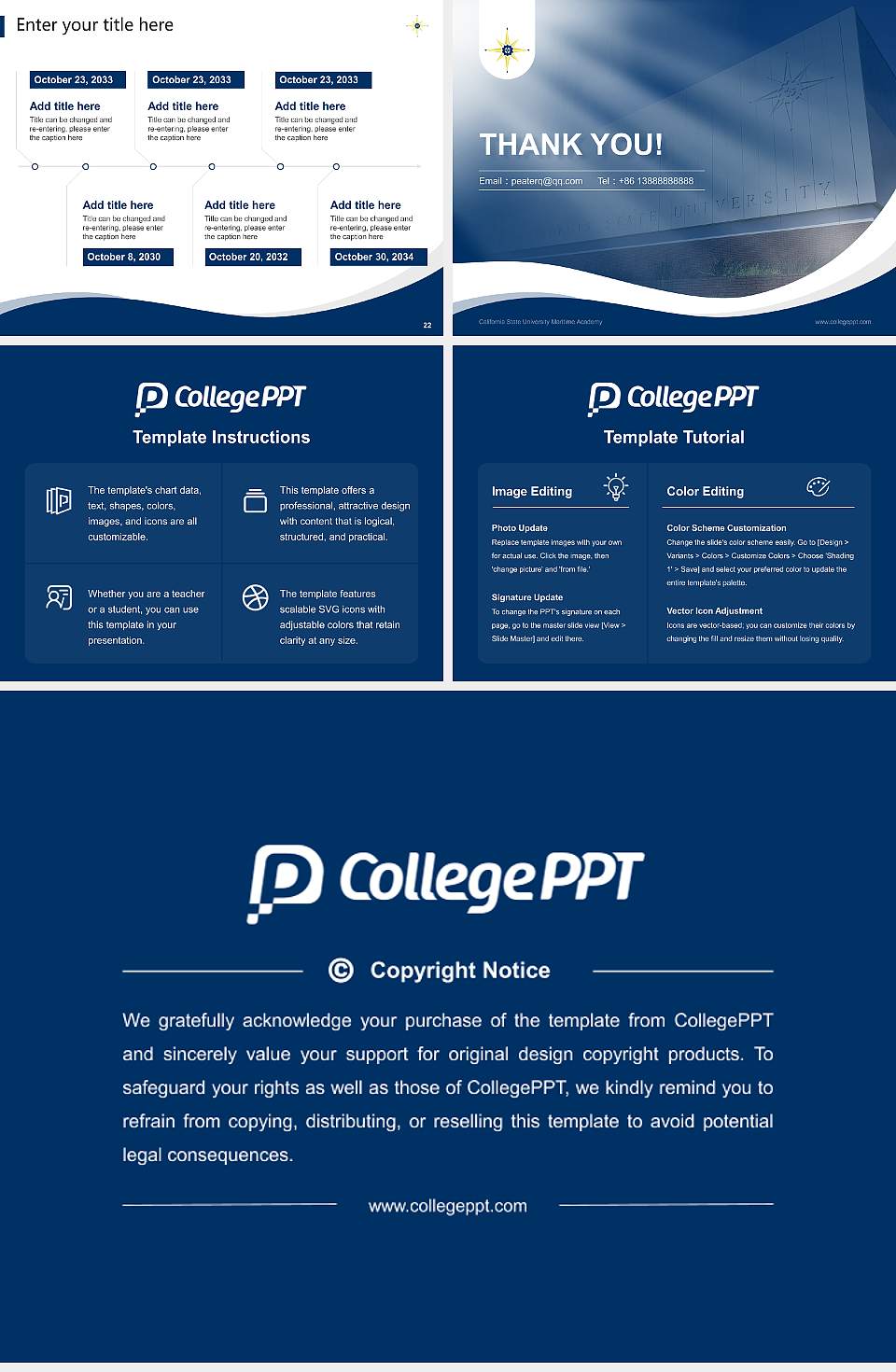 California State University Maritime Academy Lecture Sharing and Networking Event PPT Template4:3 ratio PPT effect preview image4