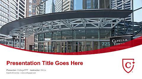 Capella University Course/Courseware Creation PPT Template