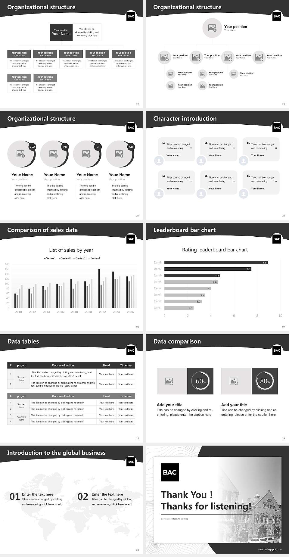Boston Architectural College Academic Presentation/Research Findings Report PPT Template4:3 ratio PPT effect preview image4