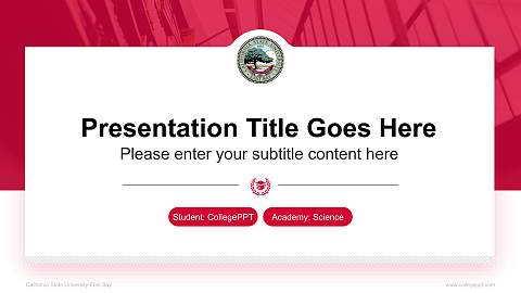 California State University-East Bay National Scholarship Defense PPT Template