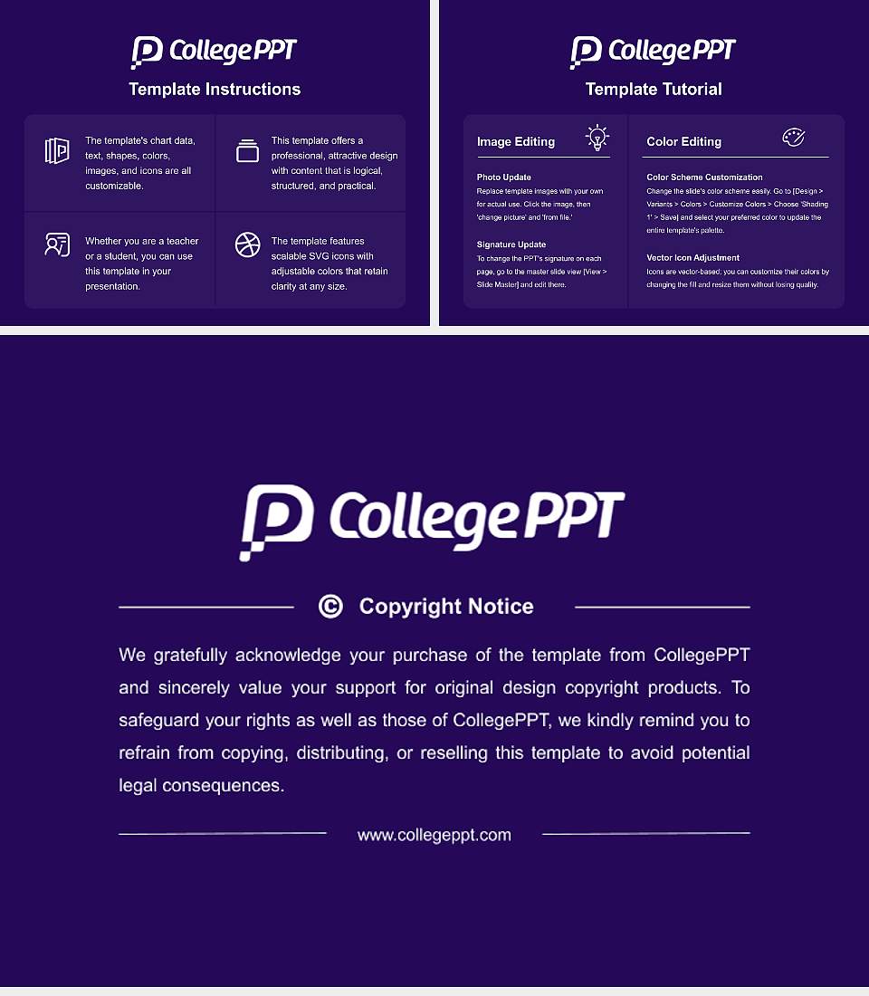 Carroll College Academic Presentation/Research Findings Report PPT Template4:3 ratio PPT effect preview image5