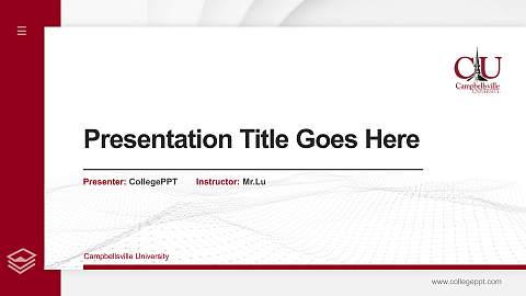 Campbellsville University Thesis Proposal/Graduation Defense PPT Template