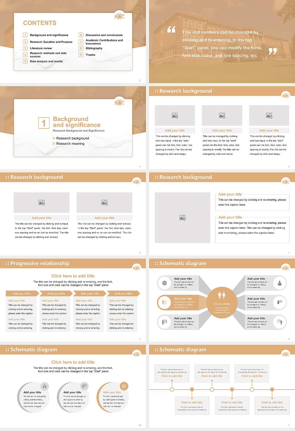 Blue Mountain Christian University Graduation Thesis Defense PPT Template16:9 ratio PPT effect preview image2