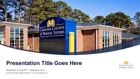 Carolina College of Biblical Studies Course/Courseware Creation PPT Template