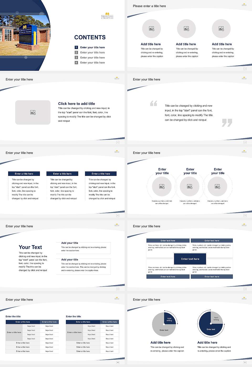 Carolina College of Biblical Studies Course/Courseware Creation PPT Template16:9 ratio PPT effect preview image2