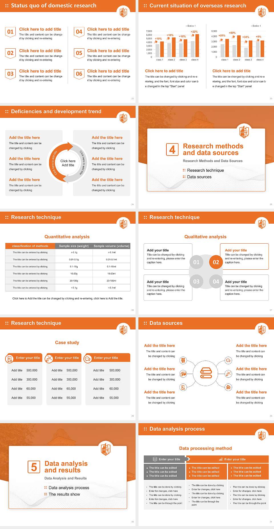 Campbell University Graduation Thesis Defense PPT Template4:3 ratio PPT effect preview image4