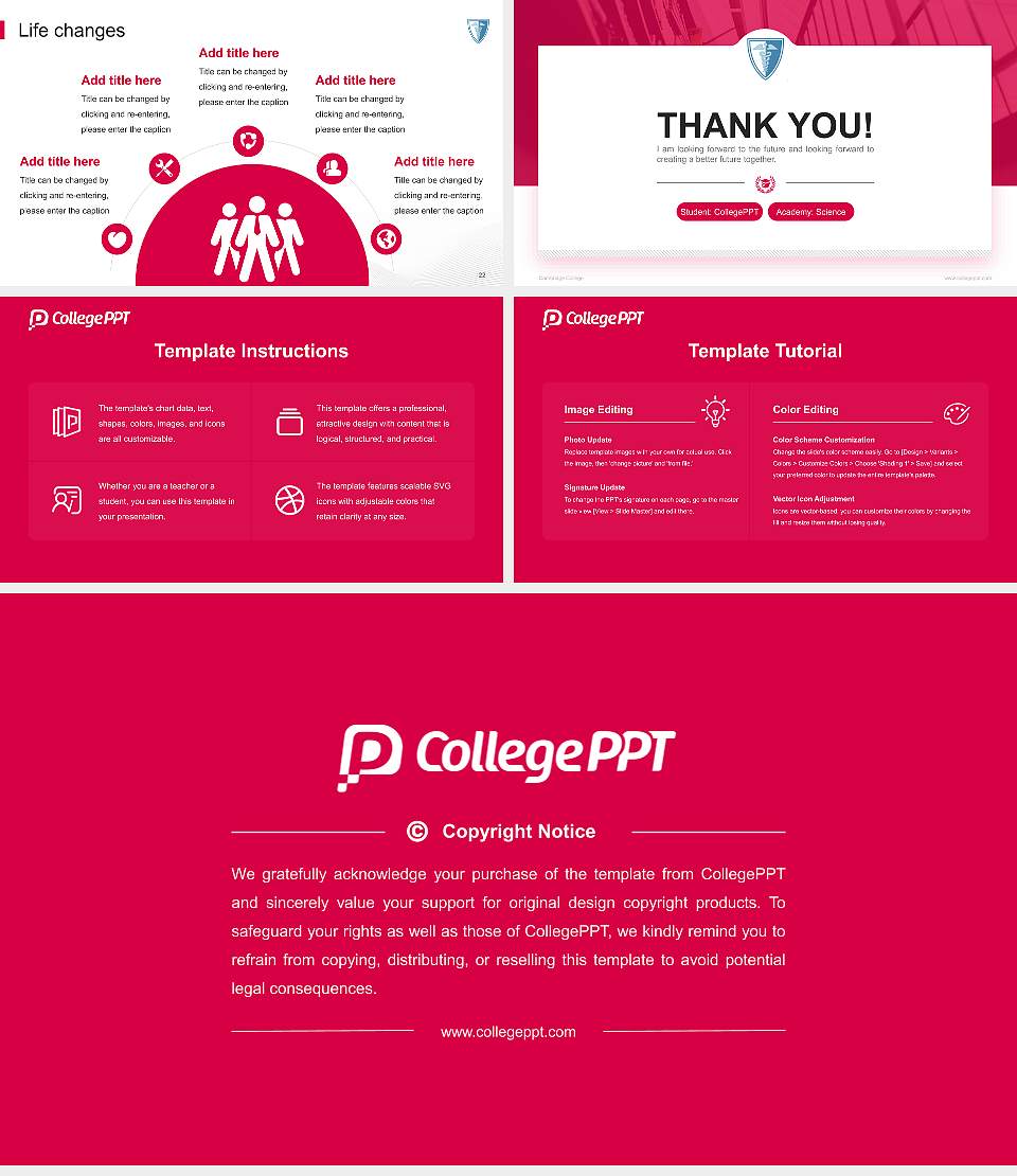 Cambridge College National Scholarship Defense PPT Template16:9 ratio PPT effect preview image4