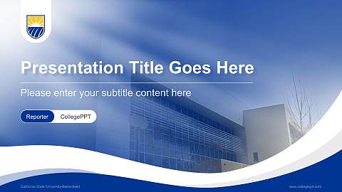 California State University-Bakersfield Lecture Sharing and Networking Event PPT Template