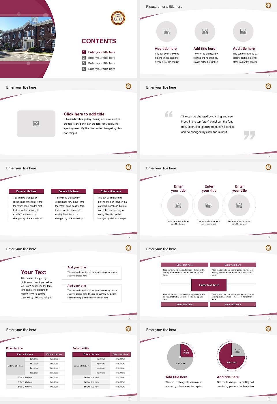 Bethune-Cookman University Course/Courseware Creation PPT Template16:9 ratio PPT effect preview image2